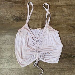 Lavender Ruched Crop